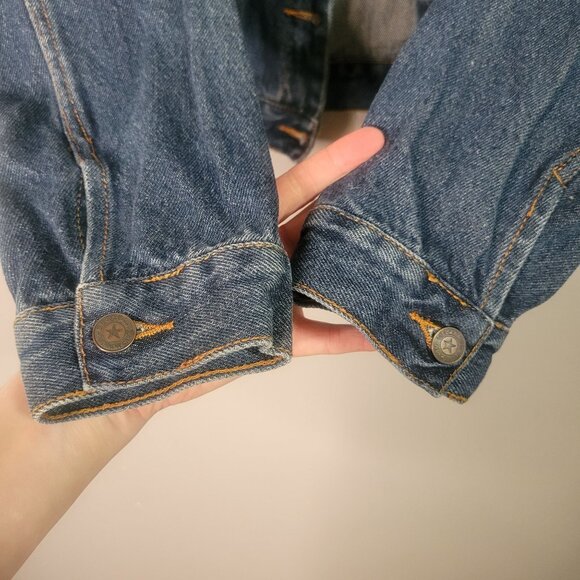 Vintage 2000s Gilmor Girls Lorelai Women's XL Denim Jacket Button-Up Blue Cotton - Picture 7 of 7